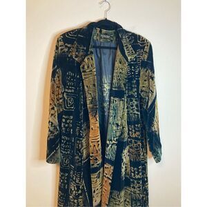 The Art of Cloth Rose Corrick Erbach L/XL *See Measurements Velvet Maxi Coat GOR